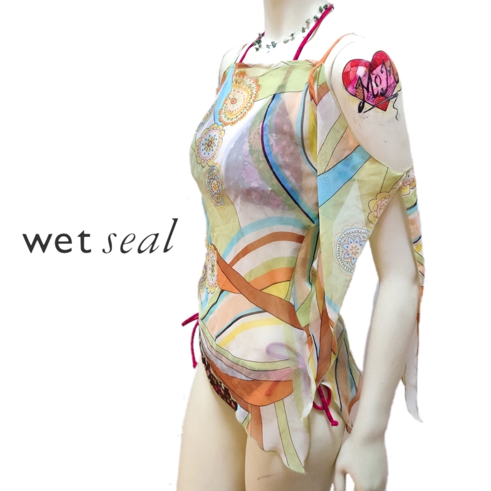 Wet Seal Cold Shoulder Swim Cover Up